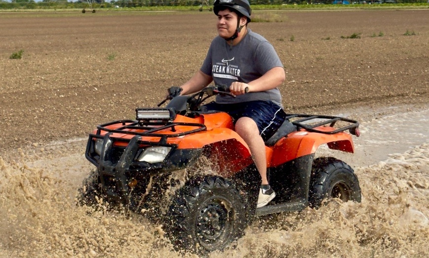 Image 4: Double the Fun w/ 1 Hour Single or Double Seater ATV Quad Experience 