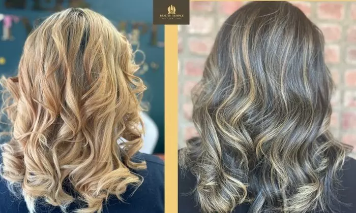 Transform with Haircut and Highlights w/ Deep Condition and Blowout at Beauty Temple (Up to 61% Off)