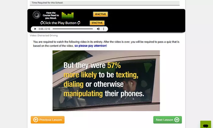 Online Texas Driver's-Ed or Traffic-School Course from CyberEdDriverEd.com and GetDefensive.com (Up to 52% Off)