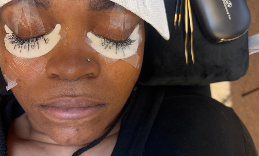 Image 3: Classic Eyelash Extensions, Two-Week Fill, Brow Wax + Tint/Lamination!