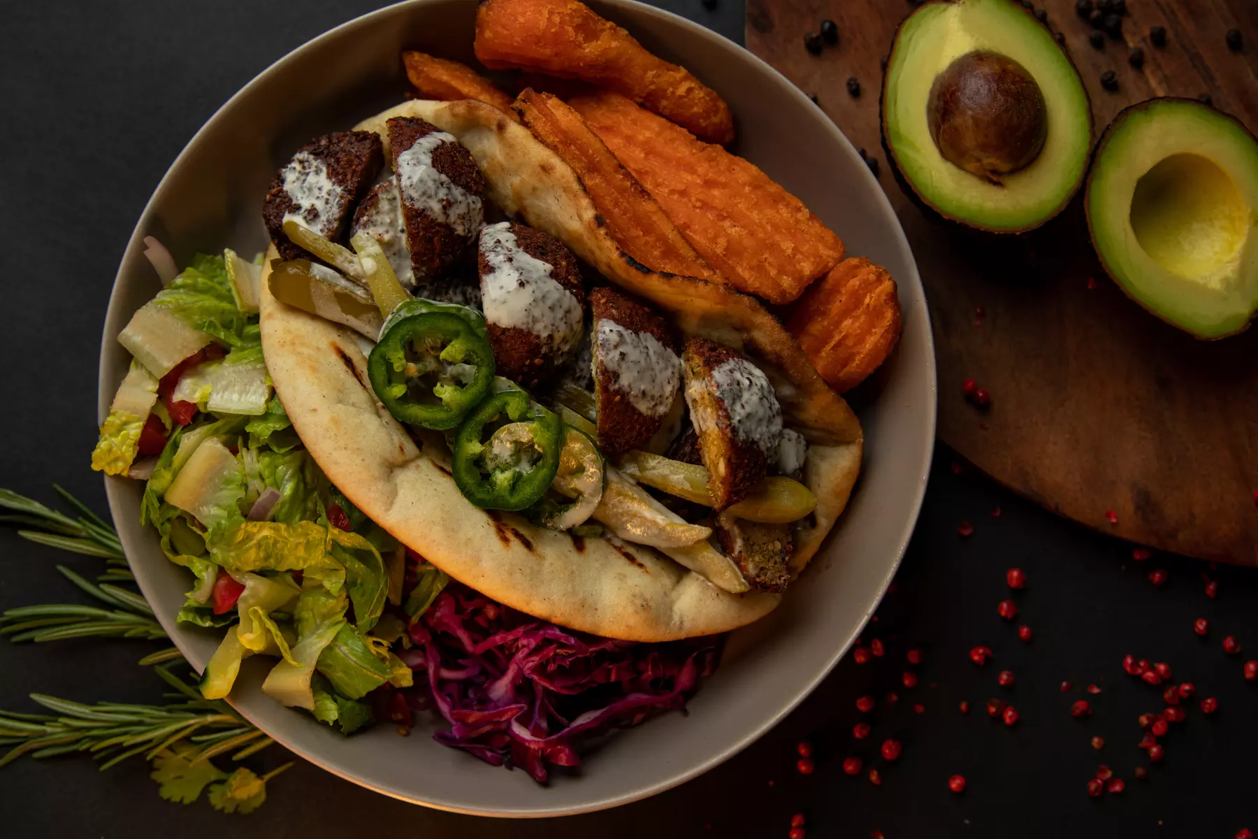 Enjoy $50 Toward Food and Drink with Mediterranean Inspiration