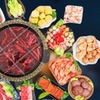 Image 4:  Hot Pot with sliced meat, fresh veggies, rice/noodles for Two or Four