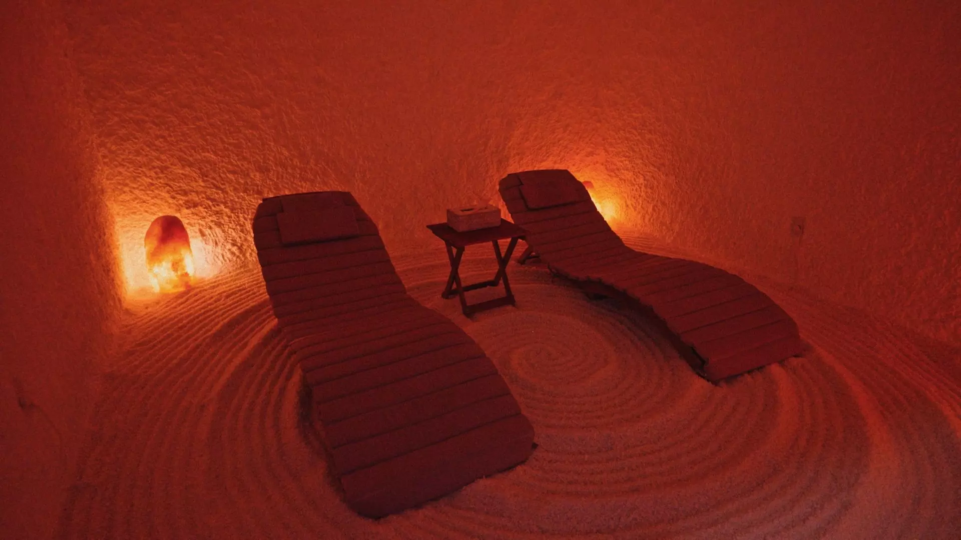 Float State Modern Flow Spa's salt cave sessions for individuals and groups offer relaxation and wellness up to 32% off. - Primary Image