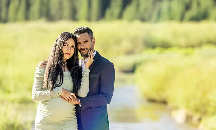 Experience April's Photography with 30 or 60 Minute Outdoor Maternity Sessions up to 80% Off