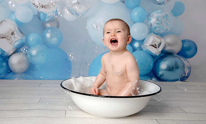 Image 4: First Birthday Cake Smash Photoshoot with Print at Flash Photography