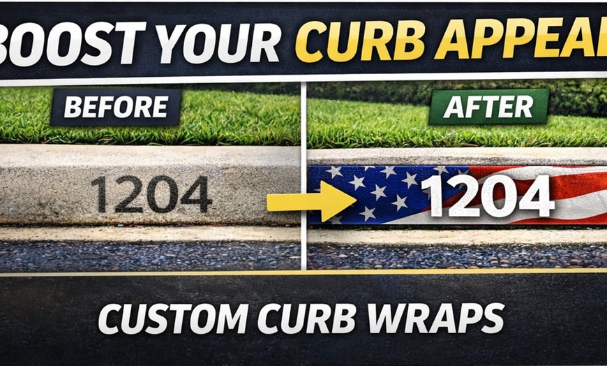 Image 2: One or Two Curb Appeal Vinyl Prints for Your Home