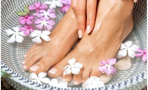 Relaxing mani-pedi with gel options for ultimate pampering