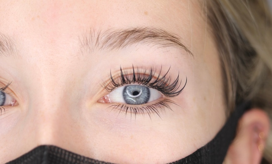 Image 1: Classic Natural Set of Eyelash Extensions - 50 Lashes Per Eye at Melb Art Beauty (Up to 25% Off)