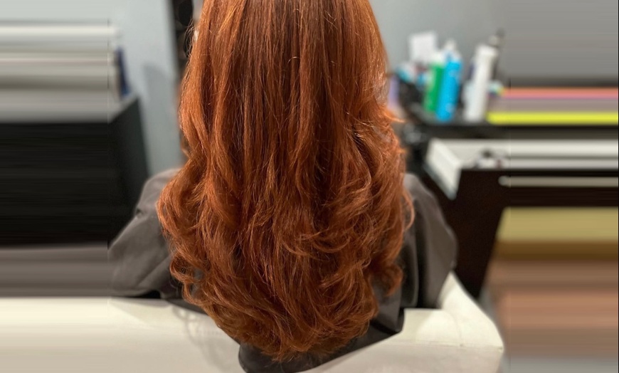 Image 1: Get a Fresh Look with Blowout and Deep Conditioning! 