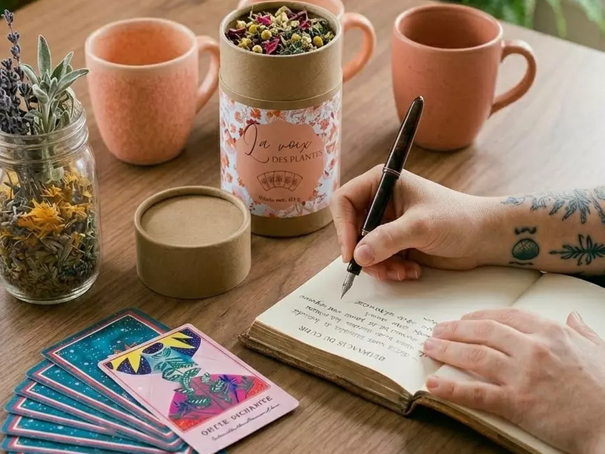 Guidance végétale à distance et rituel d'infusion oraculaire