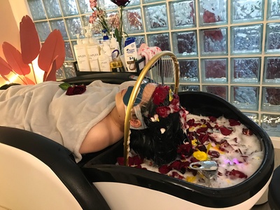 45 Minute Head Spa + Electric Massage Bed Treatment - ViVi Spa