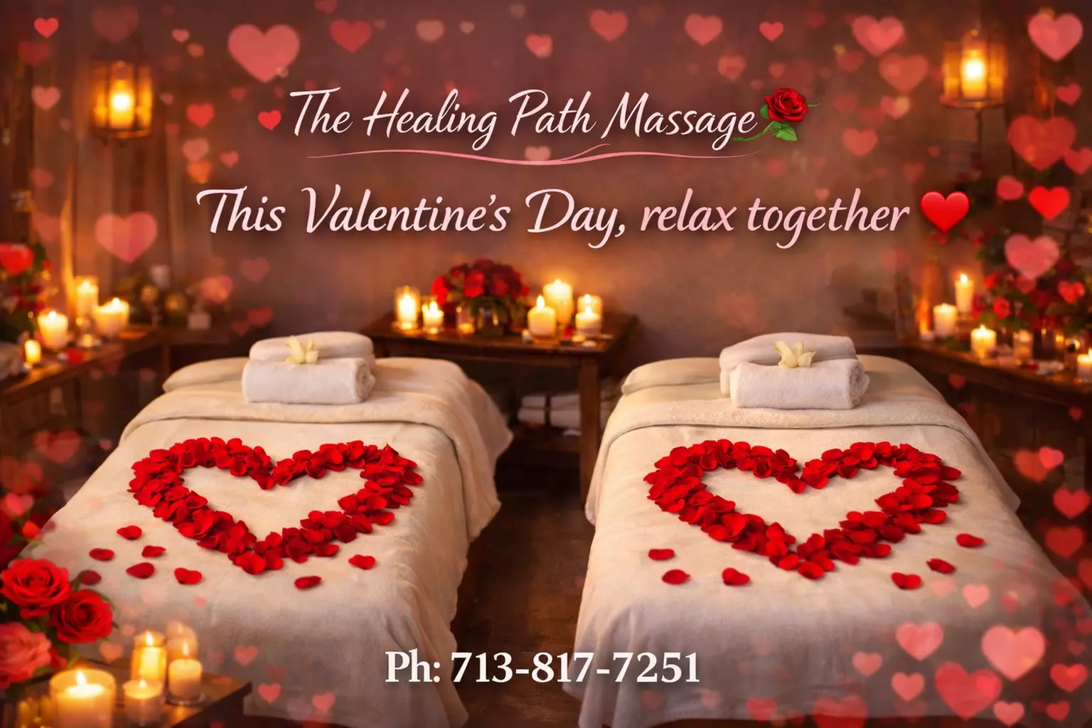 Unwind with a Couples Thai Massage with Hot Stones and Hot Towels