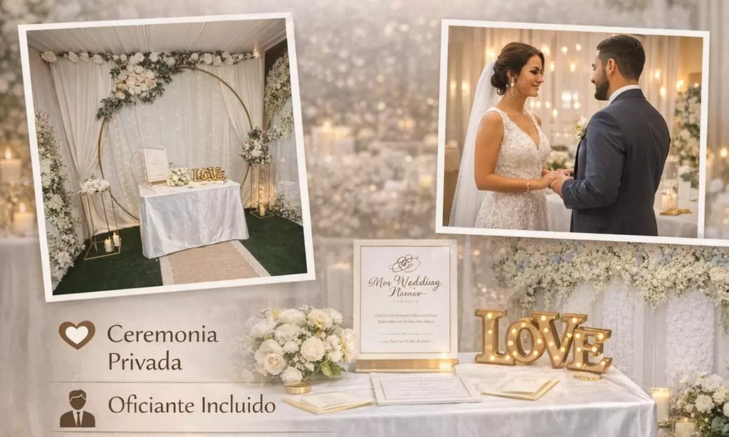 Intimate Civil Ceremony: Elegant Mini Wedding Venue & Officiant