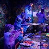 Image 1: Neon Paint Splatter Room Experience 