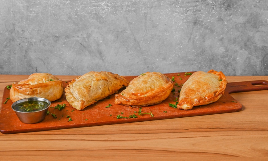 Image 3: 2 or 4 Empanadas, Mini Picaditas Mixtas, 1 or 2 Dessert and Wine