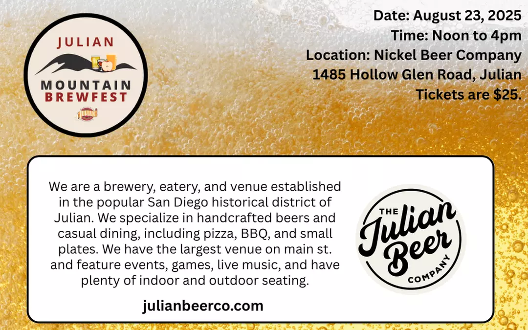 General Admission Ticket to Julian Mountain BrewFest