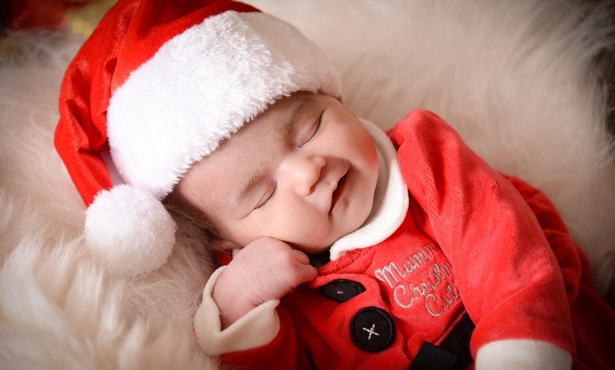 Image 2: Christmas Photoshoot for Newborn or Family at Studio Rooms