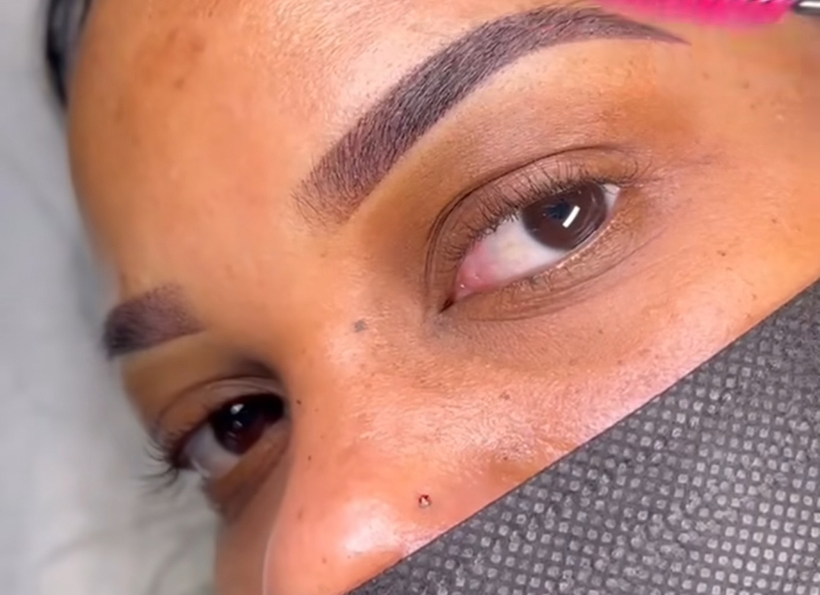 Get Perfect Brows: Brow Lamination or Ombre Powder Brows, Customizable