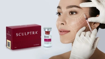 1/2 Vial of Sculptra Aesthetic Collagen Face Boost Injection - Bella Derma Boca Spa