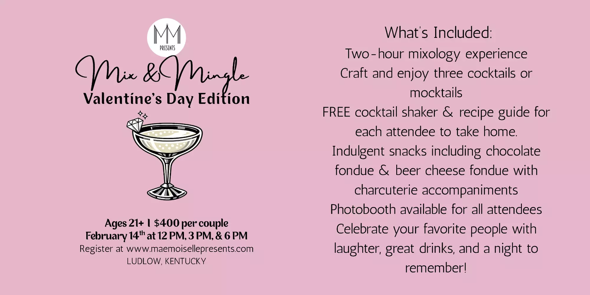 Mix and Mingle: Valentine's Day Edition! on February 14