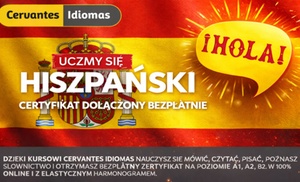 Kurs języka hiszpańskiego online z certyfikatem