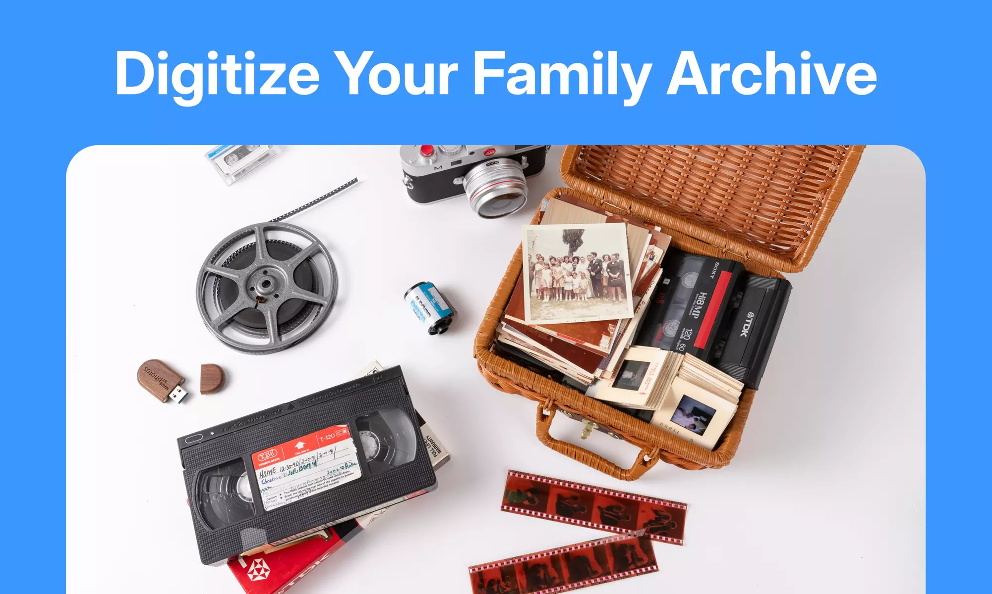 High Res Digitization: Photos, Slides + Tapes w/ Free USB:
(Up to 50% Off) - Primary Image