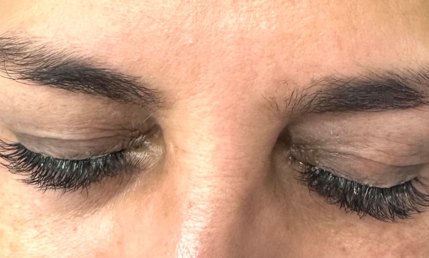 Image 4: Relax with a Lash Extensions, Hard gel/Full set, and Pedicure 