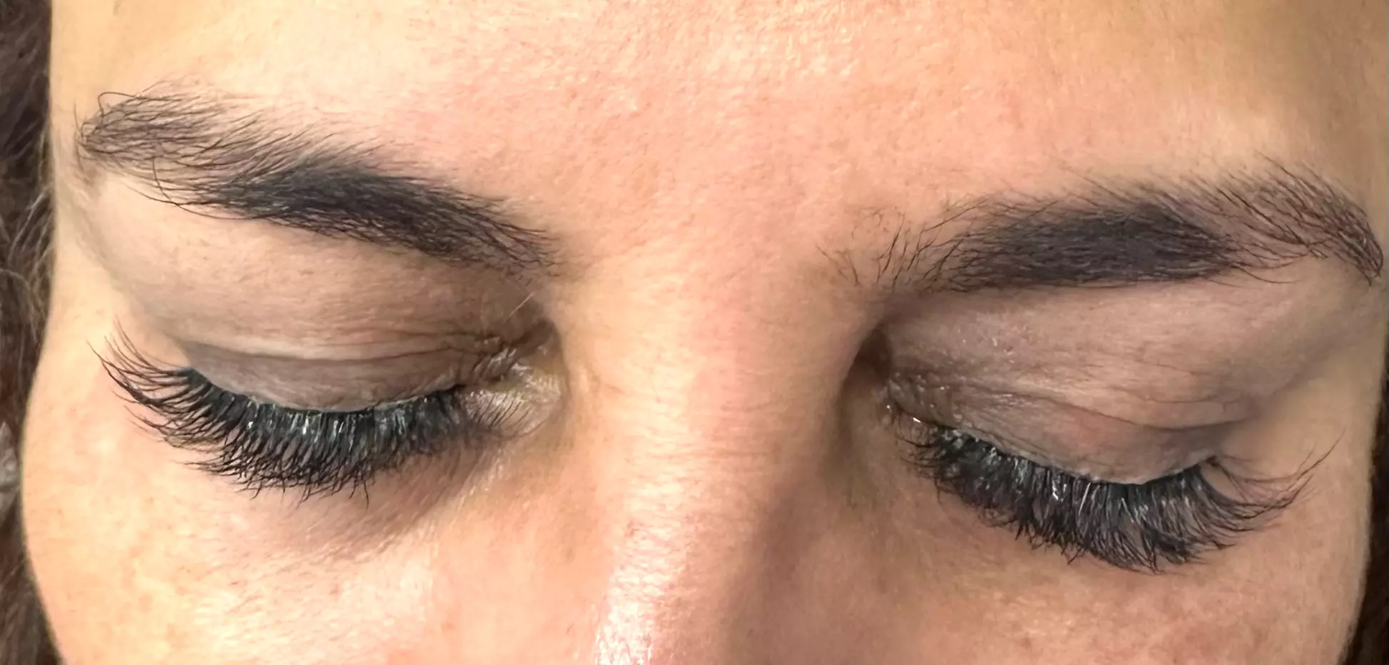 Relax with a Lash Extensions, Hard gel/Full set, and Pedicure