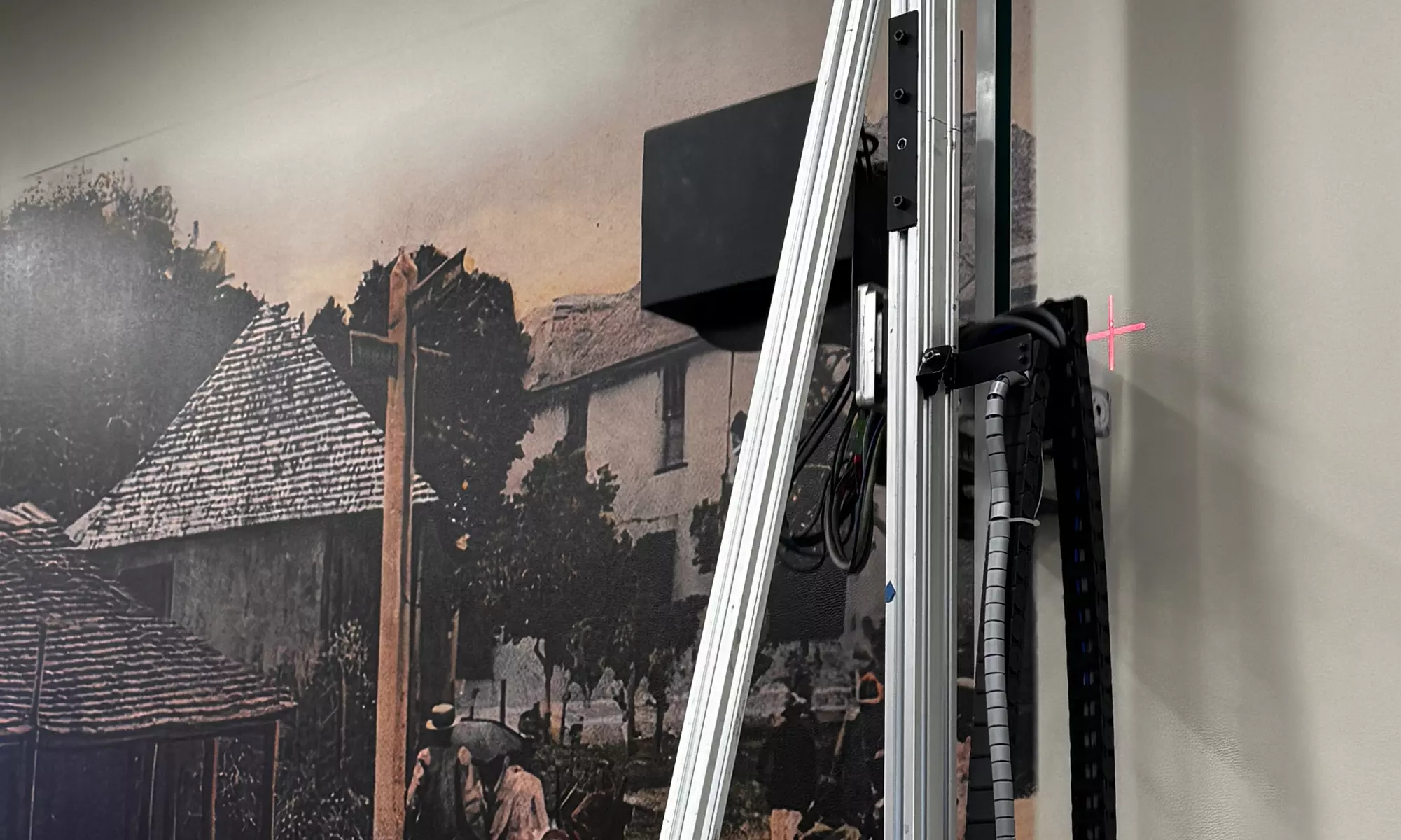 Interior Mural Installation with Vertical Wall Printer: 4’x3’ or 5’x6’