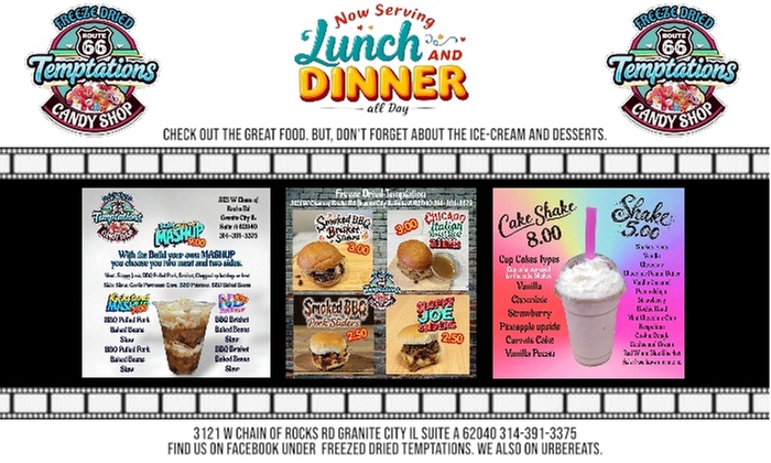 Slider Line-Up Dinner, Slider Line-Up or Kickstand MASHUP Cup