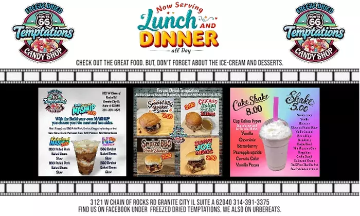 Slider Line-Up Dinner, Slider Line-Up or Kickstand MASHUP Cup