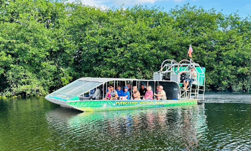 Image 9: Experience Wide Angle Tours' Everglades adventure for one or two, with up to 20% off. A thrilling airboat tour awaits!