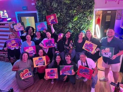 Open Session Ticket for 1 - Canvas or Splatter Painting - Paint Noir Art Studio - New Jersey