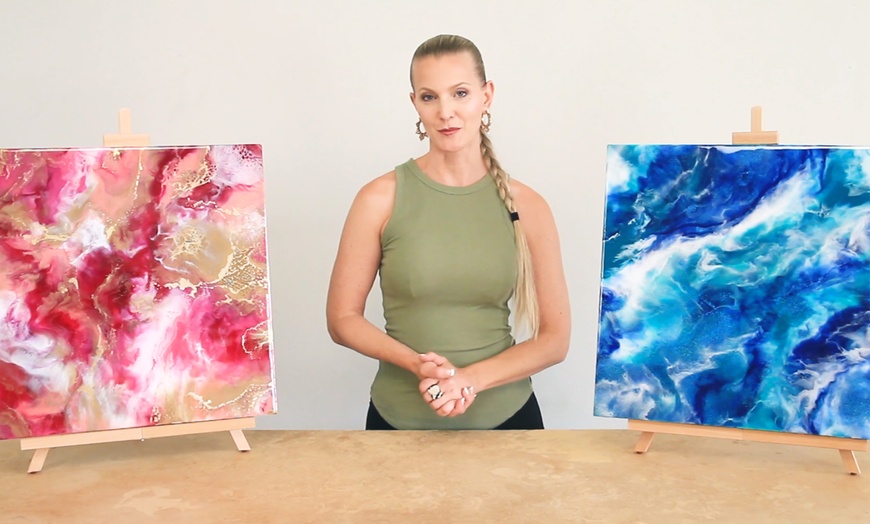 Online Resin Art Workshop - Anja Yamaji | Groupon