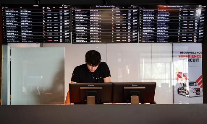 Session de simulateur de course au choix