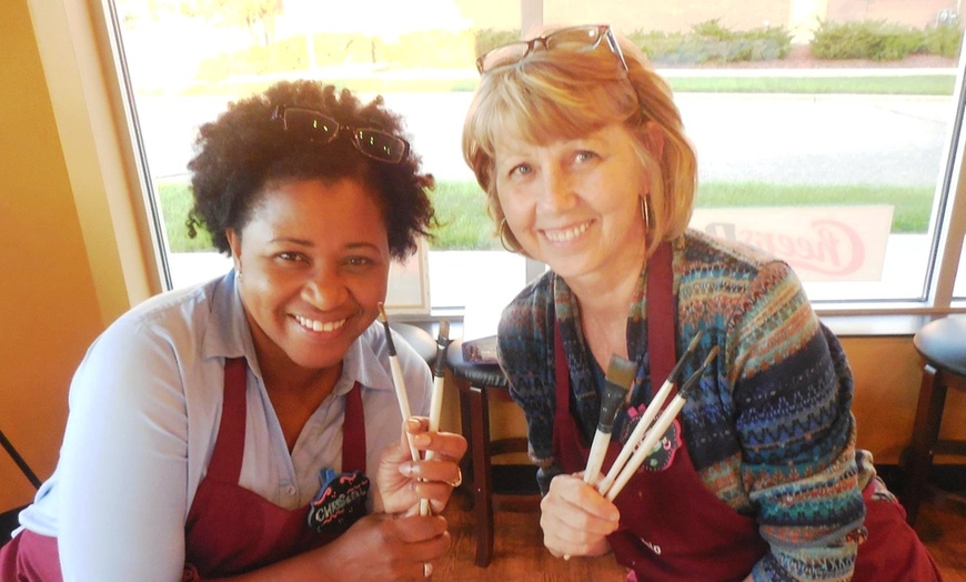 Image 9: Unleash Your Inner Artist at Painting Class w/ Chips & Bottled Water for 1 or 2 at Cheers Pablo at Up to 38% Off