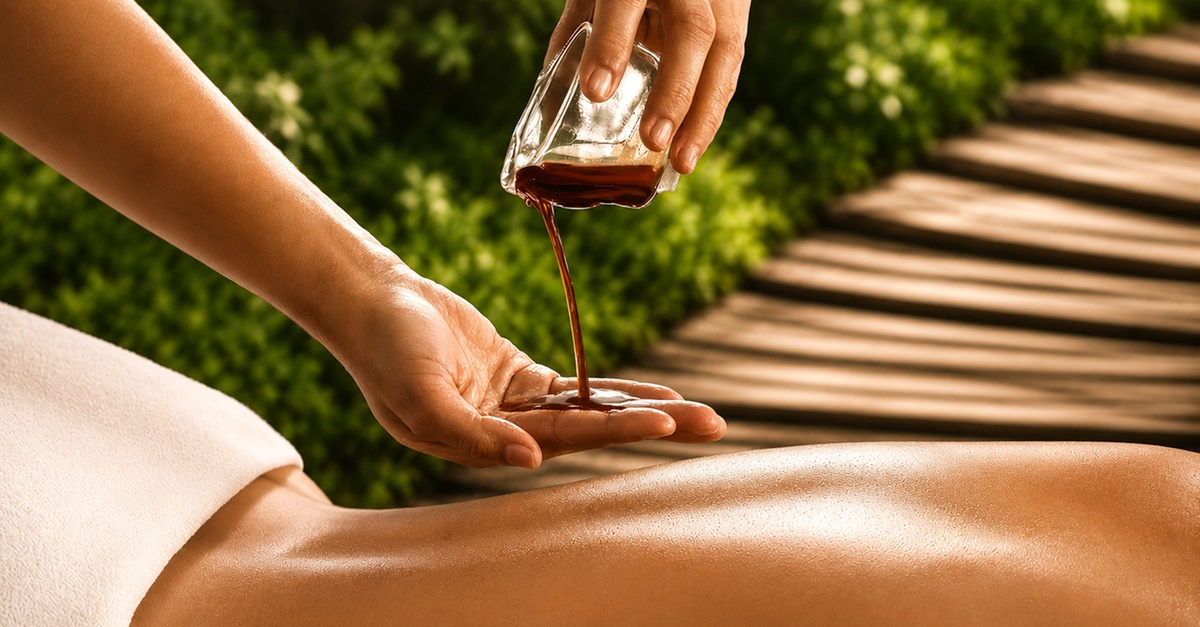 Masaje corporal con aceite de chocolate en Barcelona