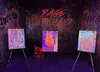 Creative Stress Relief Experience: Black Light Paint Splatter at Rage Ground LA
