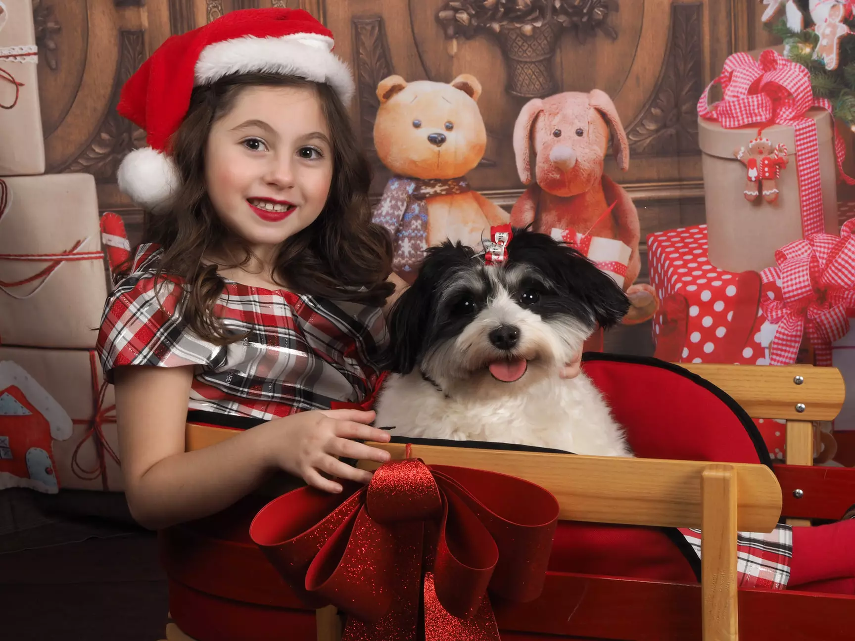 Family Holiday Photo Session + Retouched Portrait/Hairstyling/Make-Up