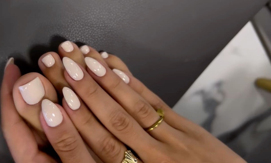 Image 2: Indulge in One Shellac Gel Manicure, One Pedicure, or Both