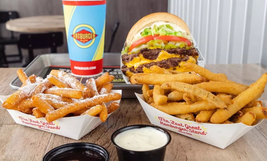 Image 3: Get $20 Worth Burgers, Fries & More / 2 Fatburger Meals; Valid Any Day