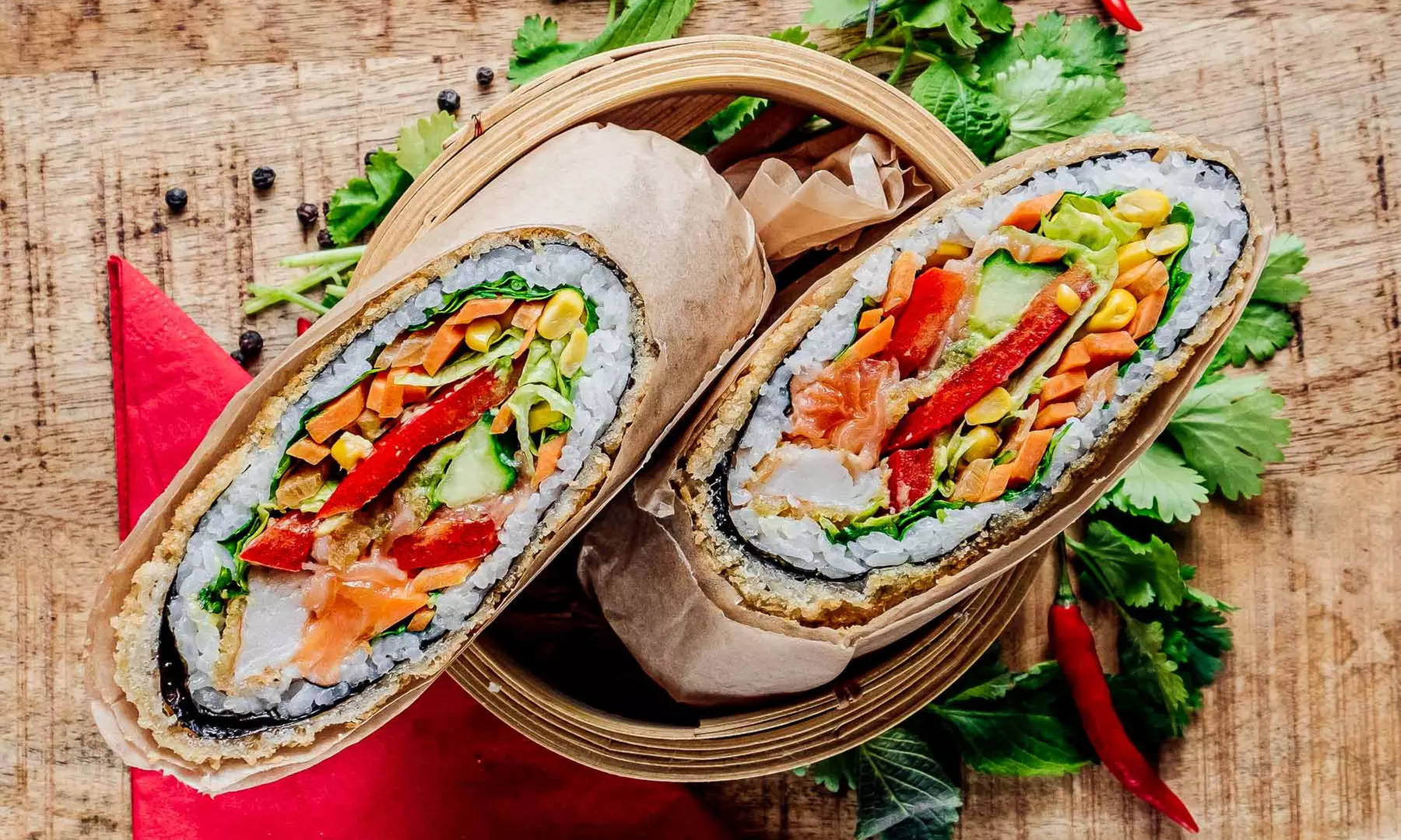 Einzigartige asiatische Fusion: NÔRRITO - Sushi und Burrito in einem