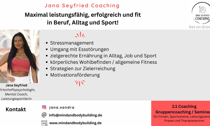 Image 1: Bis zu 40% Rabatt auf Berater – Life Coach – Online bei Jana Seyfried Coaching