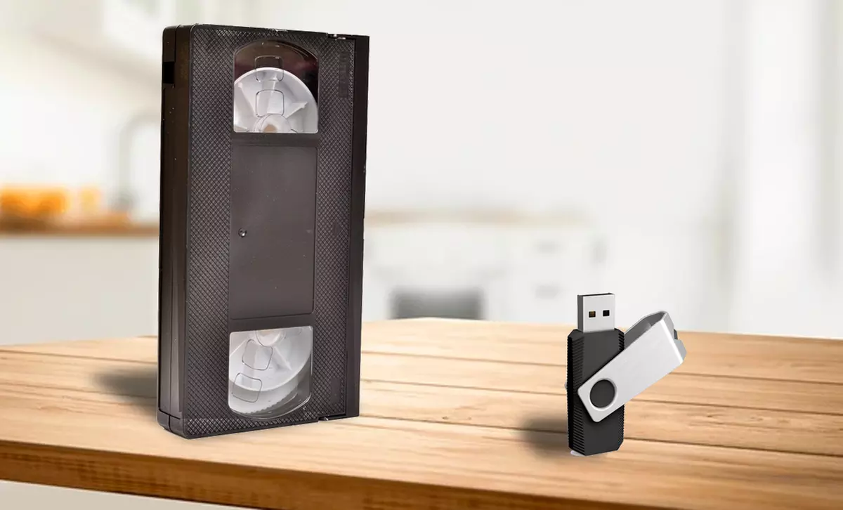 Convert Up to 50 Videotapes to Digital Files on a Handy Thumb drive