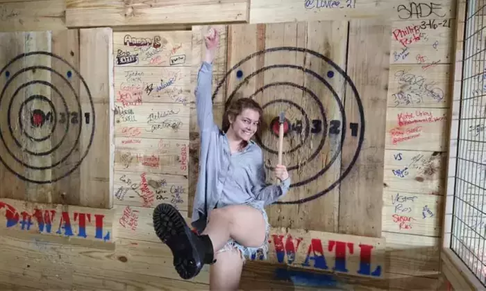 Unleash Your Inner Viking: Private Axe Throwing Lane & Retro Arcade Access in Grand Prairie - Second Medium