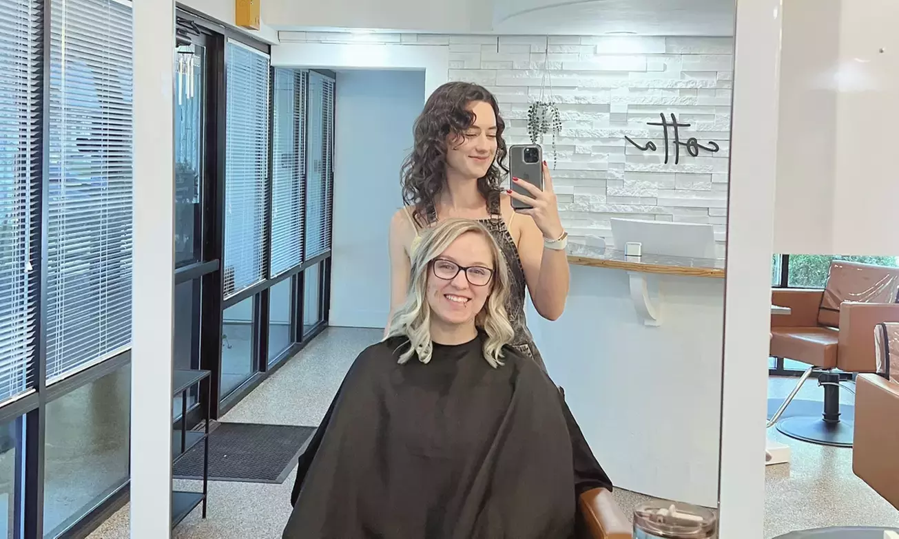 Haircut, Deep Condition & Blowdry with Gloss, Highlights, or Balayage