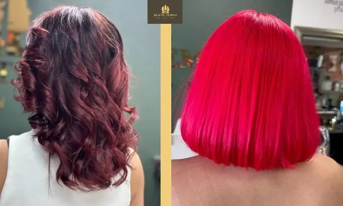 Transform with Haircut and Highlights w/ Deep Condition and Blowout at Beauty Temple (Up to 61% Off)