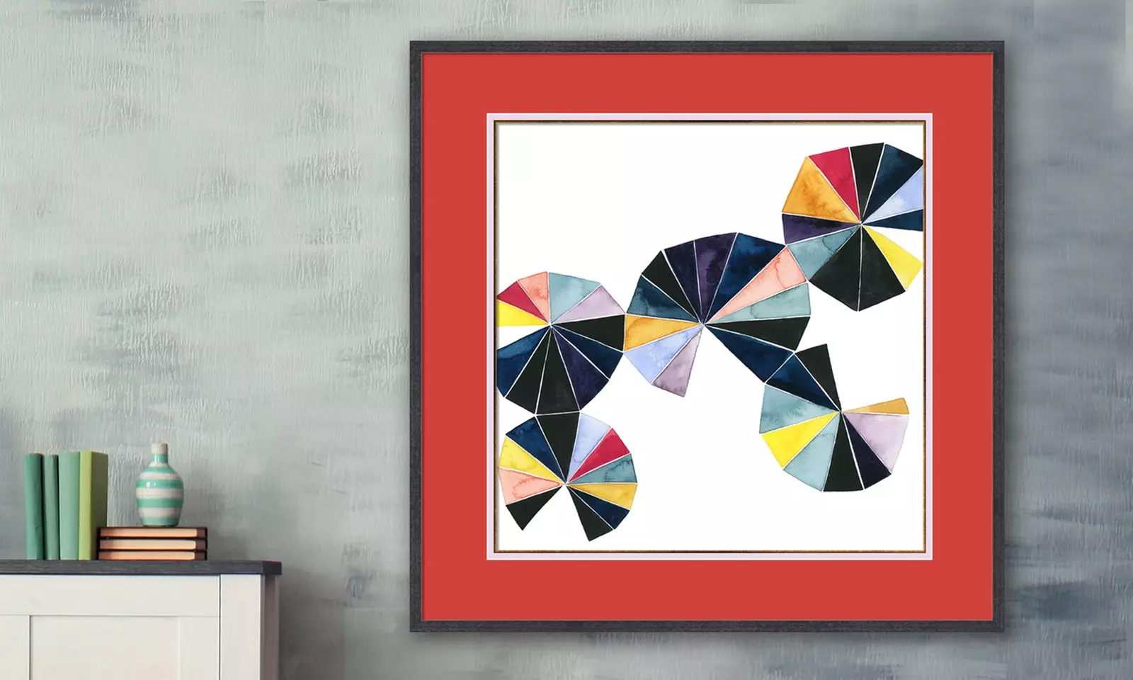 Custom framing options for art, photos in various sizes