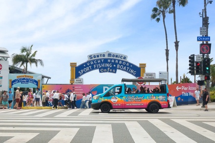 Santa Monica to Malibu: PCH, Beaches & Celebrity Homes Open Air Tour for One Child - Hollywood Bus Tours