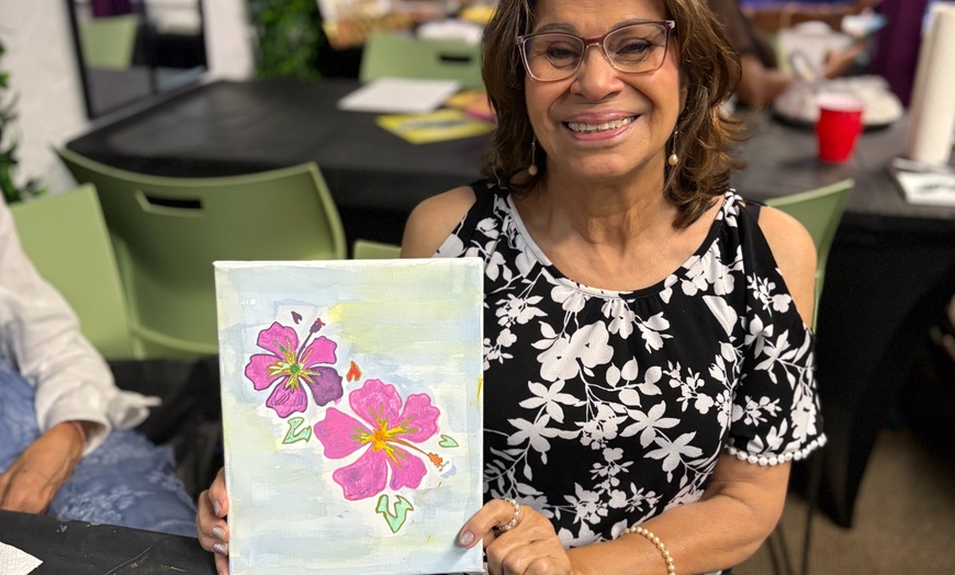 Image 4: 3-Hour Painting & Karaoke Party for 1, 2, or 4 People
